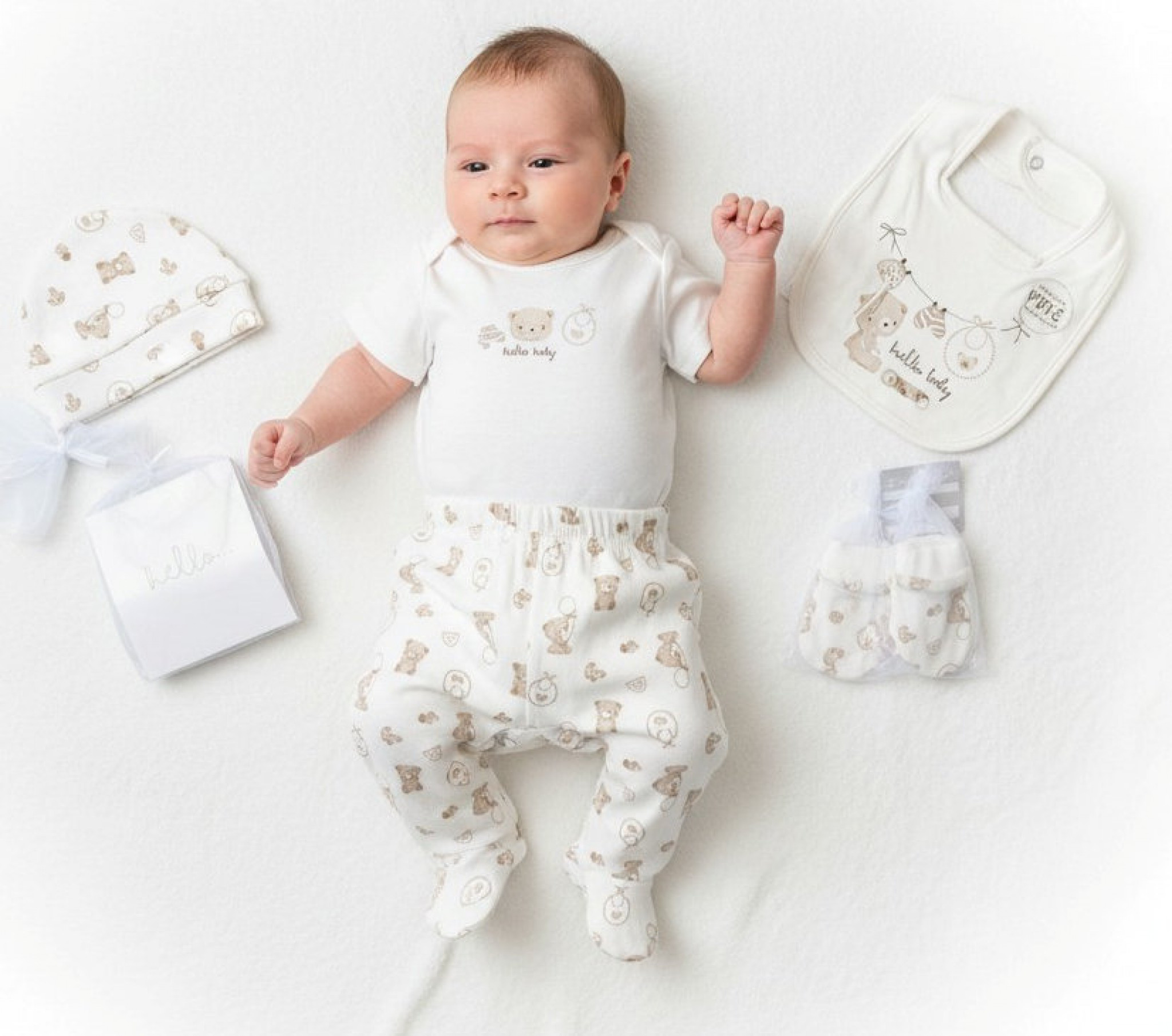 Rock a bye boutique H12825NB * RBH12825 "Hello Baby" Memory Book 6 Piece Set (NB - 6m)