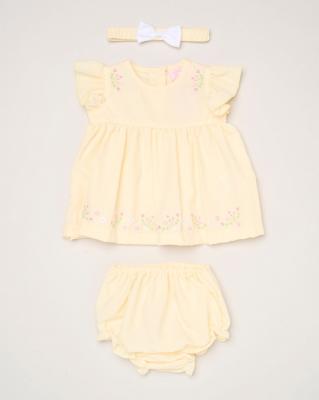 Rock a bye boutique H12905NB * RBH12905-A  Floral Dress Set (0-9 months)