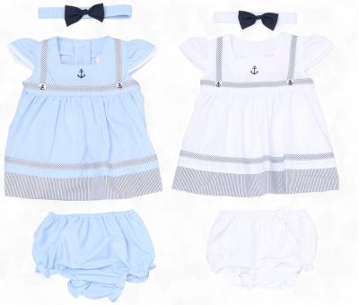 Rock a bye boutique H12907INF * RBH12907-B Sailor Dress Set (9-24 months)
