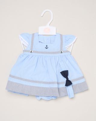 Rock a bye boutique H12907INF * RBH12907-B Sailor Dress Set (9-24 months)