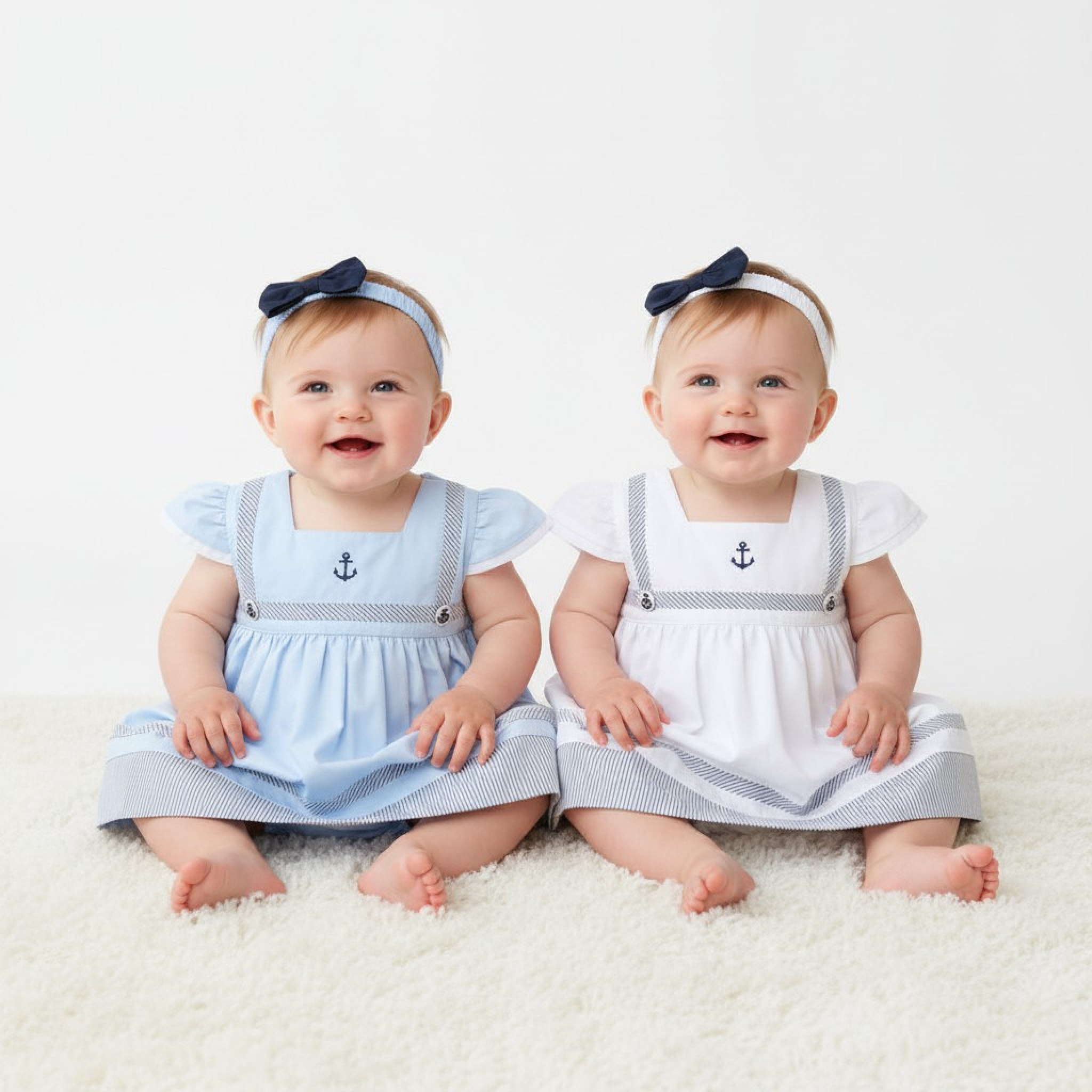 Rock a bye boutique H12907NB * RBH12907A Sailor Dress Set (0-9 months)