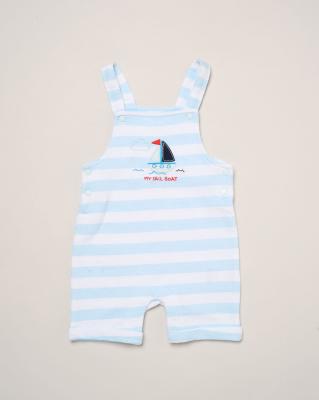 Rock a bye boutique H13194NB RBH13194 Sailboat dungaree set(3-12 months)