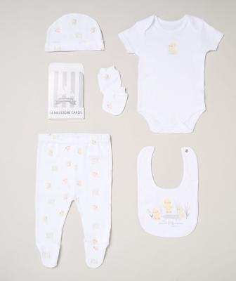 Rock a bye boutique H13271NB * RBH13271 Duckling  Milestone 6 Piece Set (NB - 6m)