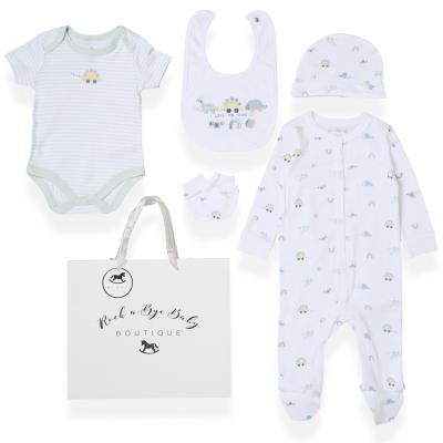 RBH13291  "Dinosaur" 5 Piece Layette Set  (Nb-6 months)