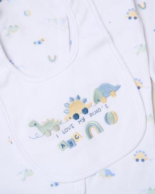 Rock a bye boutique H13291NB * RBH13291 "Dinosaur" 5 Piece Layette Set (Nb-6 months)