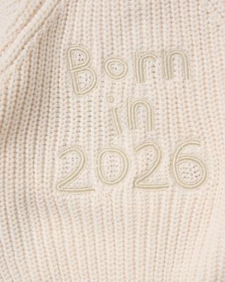 Rock a bye boutique H13661 * RBH13661 Cream "2026" Cardigan (0-12 months)
