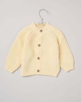 Rock a bye boutique H13666 * RBH13666 Cream "Hello" Cardigan (0-12 months)