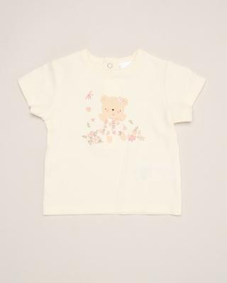 Rock a bye boutique H14298 * RBH14298 Floral top and shorts with teddy bear (0-9 months)