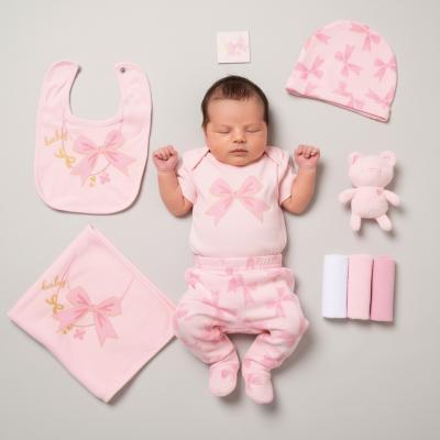 RBH14897P  10 Piece Layette "Bows"  (Newborn - 6 months)