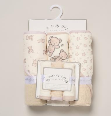 RBH15013  Hooded Towel and Wash Cloth Set "Teddy" 