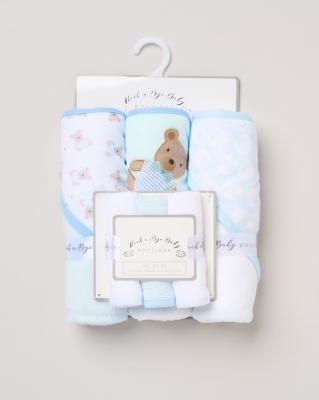 Rock a bye boutique H15016 * RBH15016 Hooded Towel and Wash Cloth Set "Bear"