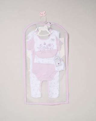 Rock a bye boutique H15207NB * RBH15207 "You are loved" 5 Piece Layette Set (Nb-6 months)