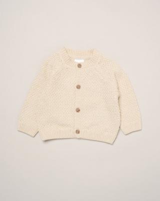 Rock a bye boutique H15329 * RBH15235  Cream "Little Bear" Cardigan (0-12 months)
