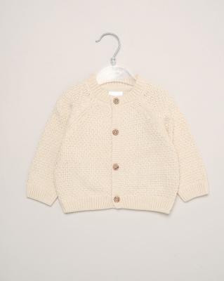 Rock a bye boutique H15329 * RBH15235  Cream "Little Bear" Cardigan (0-12 months)