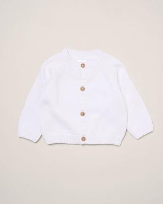 Rock a bye boutique H15329 * RBH15239 White  "Little One" Cardigan (0-12 months)
