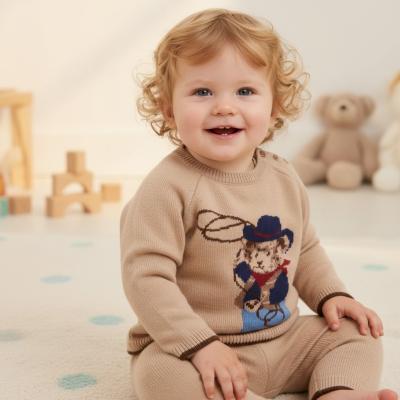 RBJ15520  True Knit  Teddy Jumper & Trousers  ( 0-12 months)