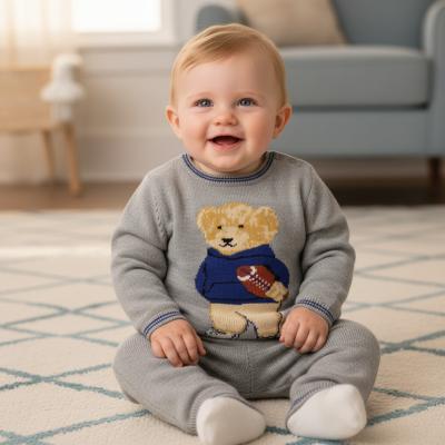 RBJ15521  True Knit Teddy Jumper & Trousers  ( 0-12 months)