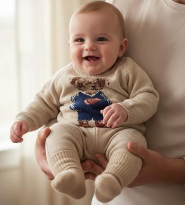 RBJ15730-O  True Knit Teddy Jumper & Trousers  ( 0-12 months)