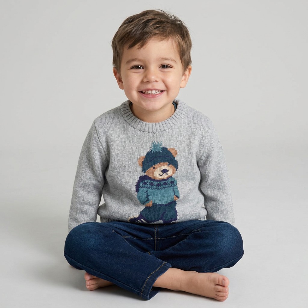 Rock a bye boutique J16359 * RBJ16359G True Knit Teddy Jumper & Trousers ( 2-4 years)