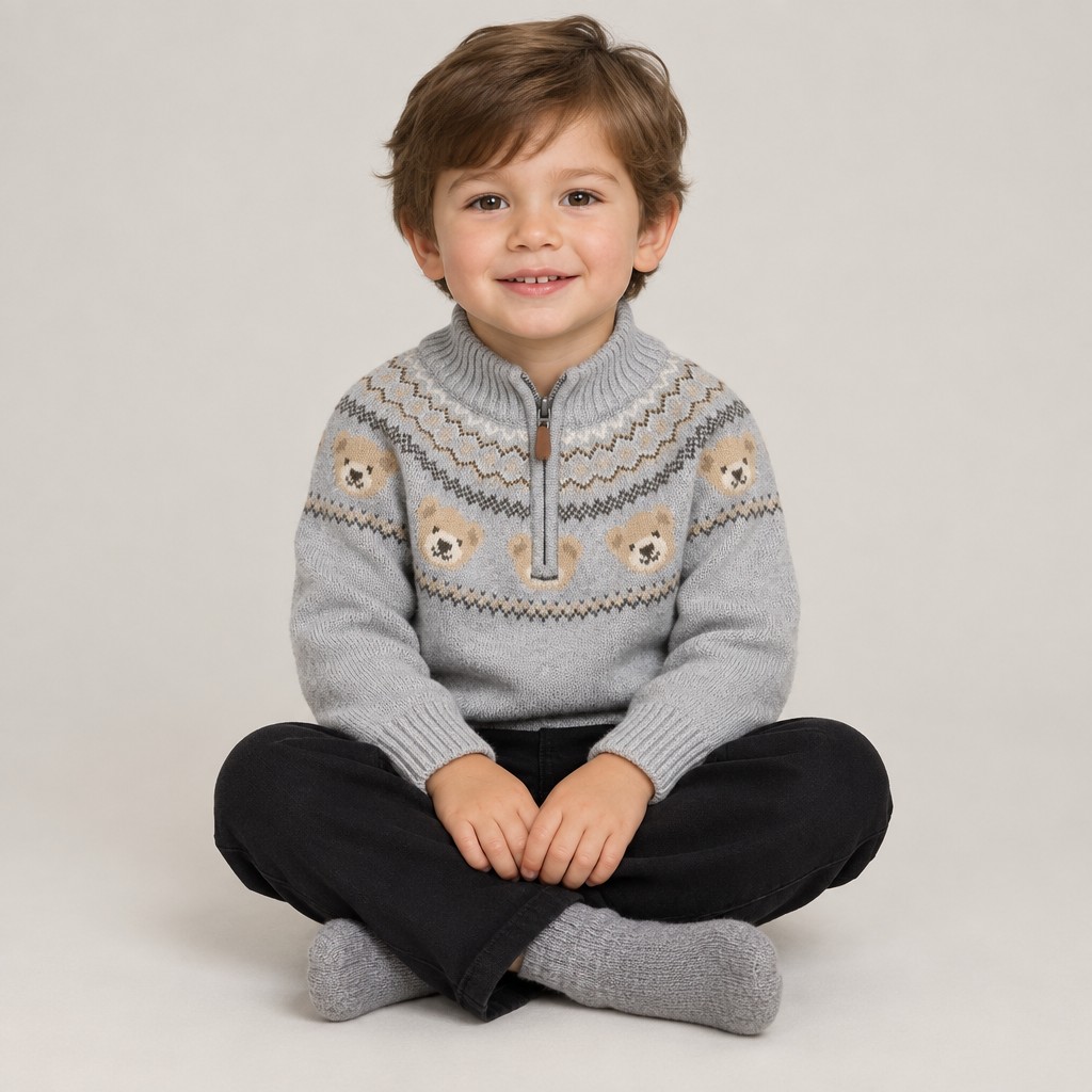 Rock a bye boutique J16363 * RBJ16363 True Knit Teddy Jumper & Trousers ( 2-4 years)