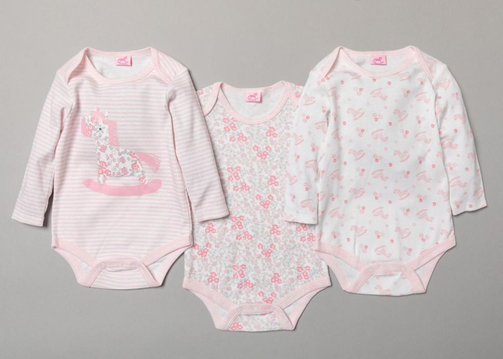 Rock a bye baby S19972 5055578194354 RBS19772 "Rocking Horse" Triple Pack Bodysuit (0-12 Months)