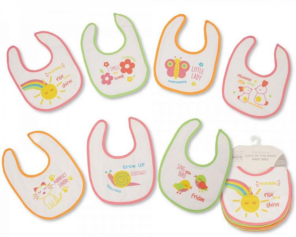 Snuggle Baby 104-767 503532004767 SB104-767 Flowers 7 day bib