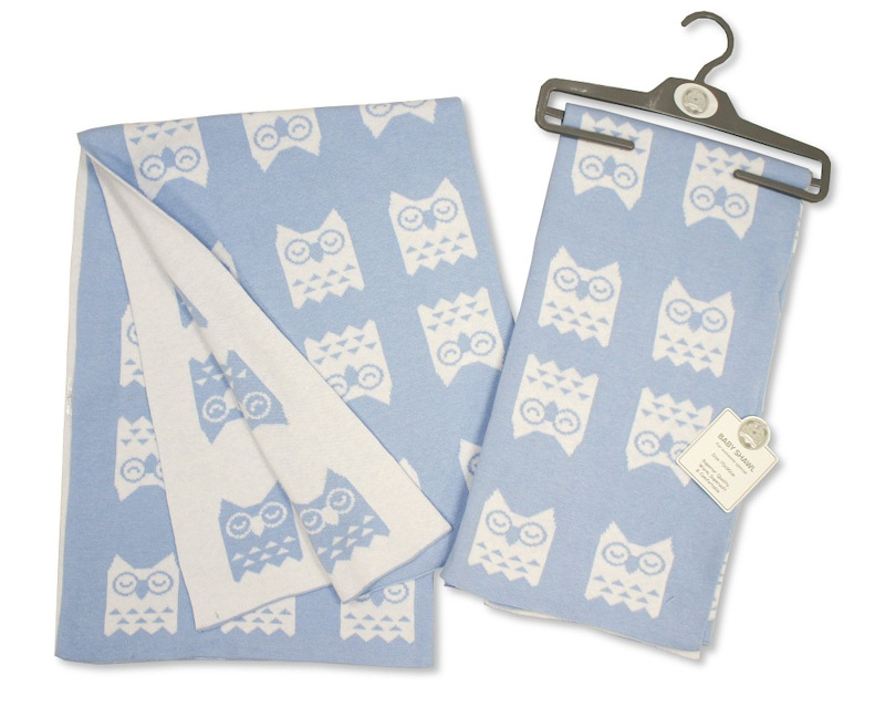 Snuggle Baby  503532060403 9 SB110-403S Owl cotton shawl
