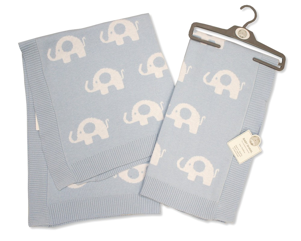 Snuggle Baby 503532060406 0 SB110-406S Elephant cotton shawl