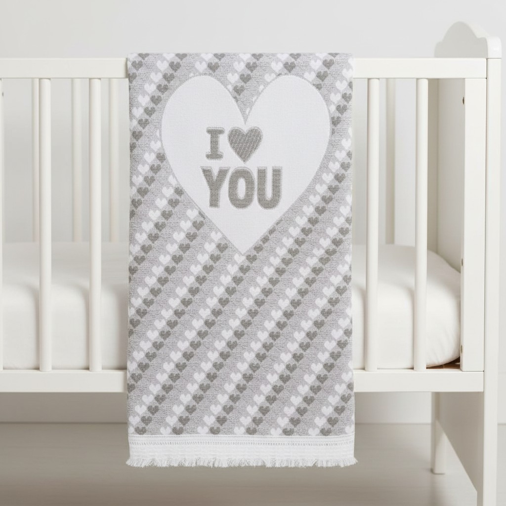 Snuggle Baby China 5035320104157 SB110-415-G "I Love You" Shawl