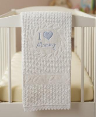 SB110-416-S  Sky "I Love Mommy" Shawl 