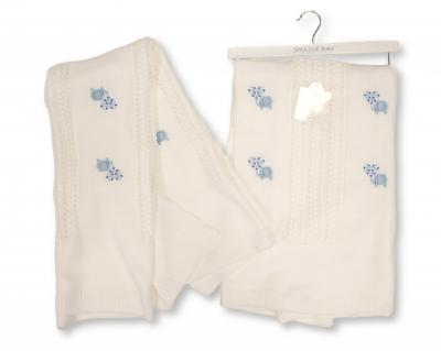 SB110-425B  Sky "Elephant" Shawl with Fringe 