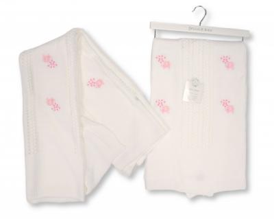 SB110-425Pi  Pink "Elephant" Shawl with Fringe 