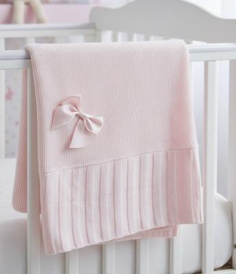 SB110-430P  Square Pink  Bow  Shawl 