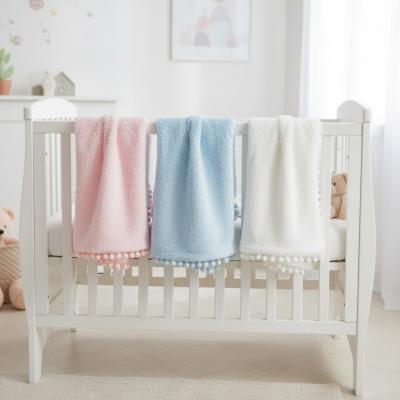 SB112-1004 Pom Pom Edged Wrap (Choose colour)