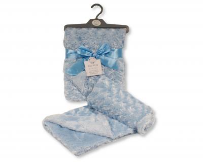 Snuggle Baby Bw-112-1054 Pink = 5035320610535, Sky = 5035320410531, White = 5035320110530 SB112-1053 Rosebud Wrap with Sherpa (Choose Colour)