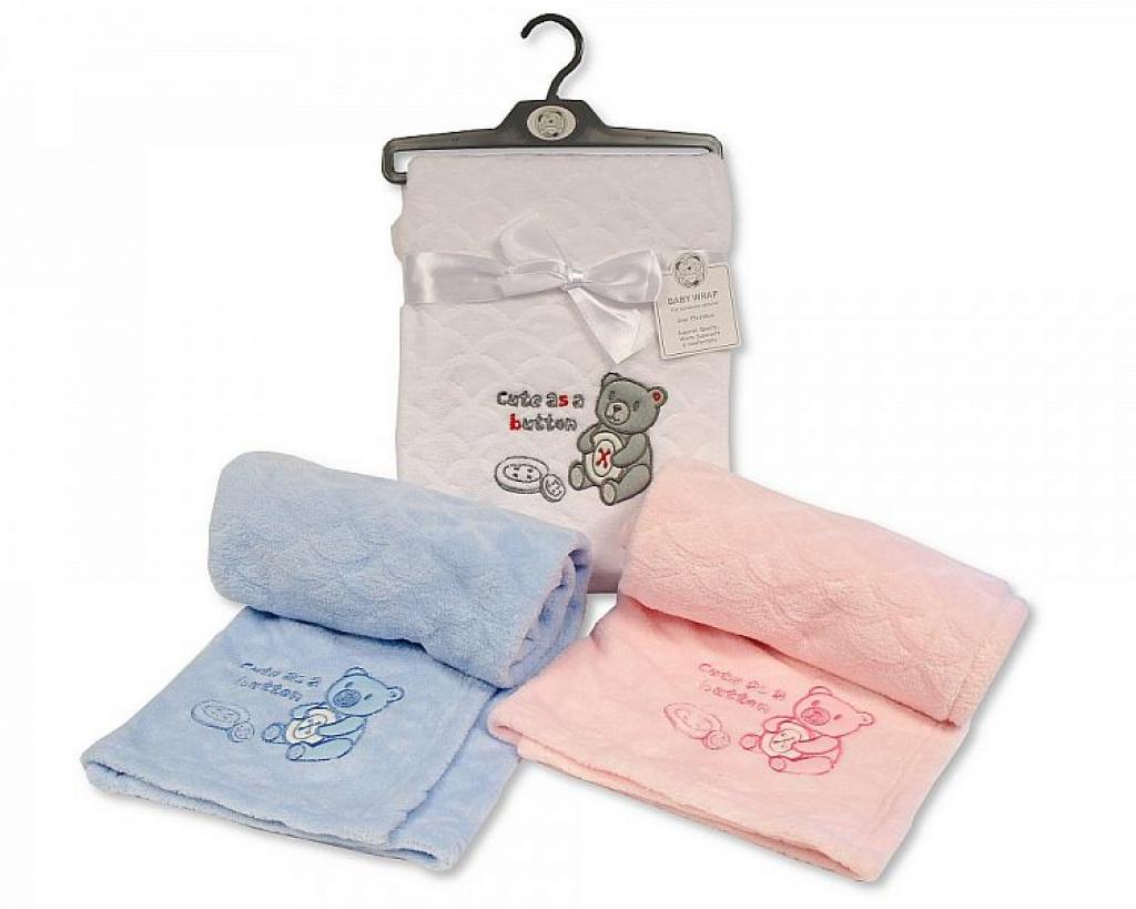 Snuggle Baby China 503532041126 SB112-1056 Wrap with "Cute as a button" ( choose colour)