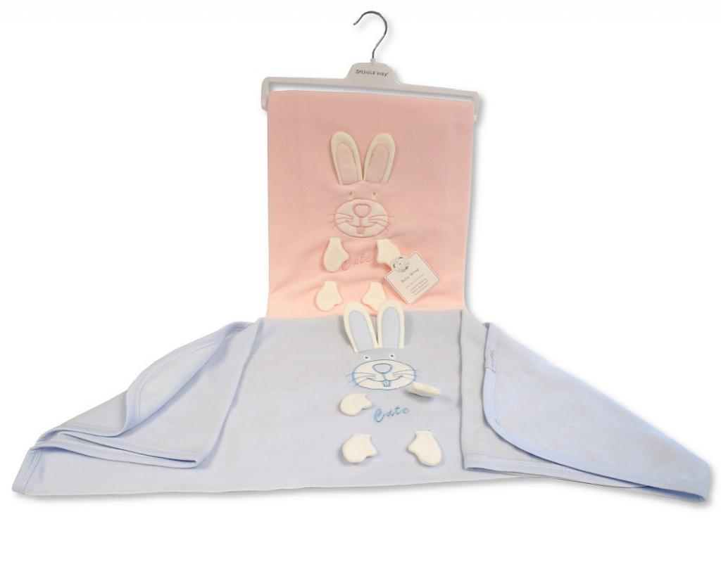 Snuggle Baby BW-112-1072 5035320610726 SB112-1072 3D "Rabbit" Wrap (Choose Colour)
