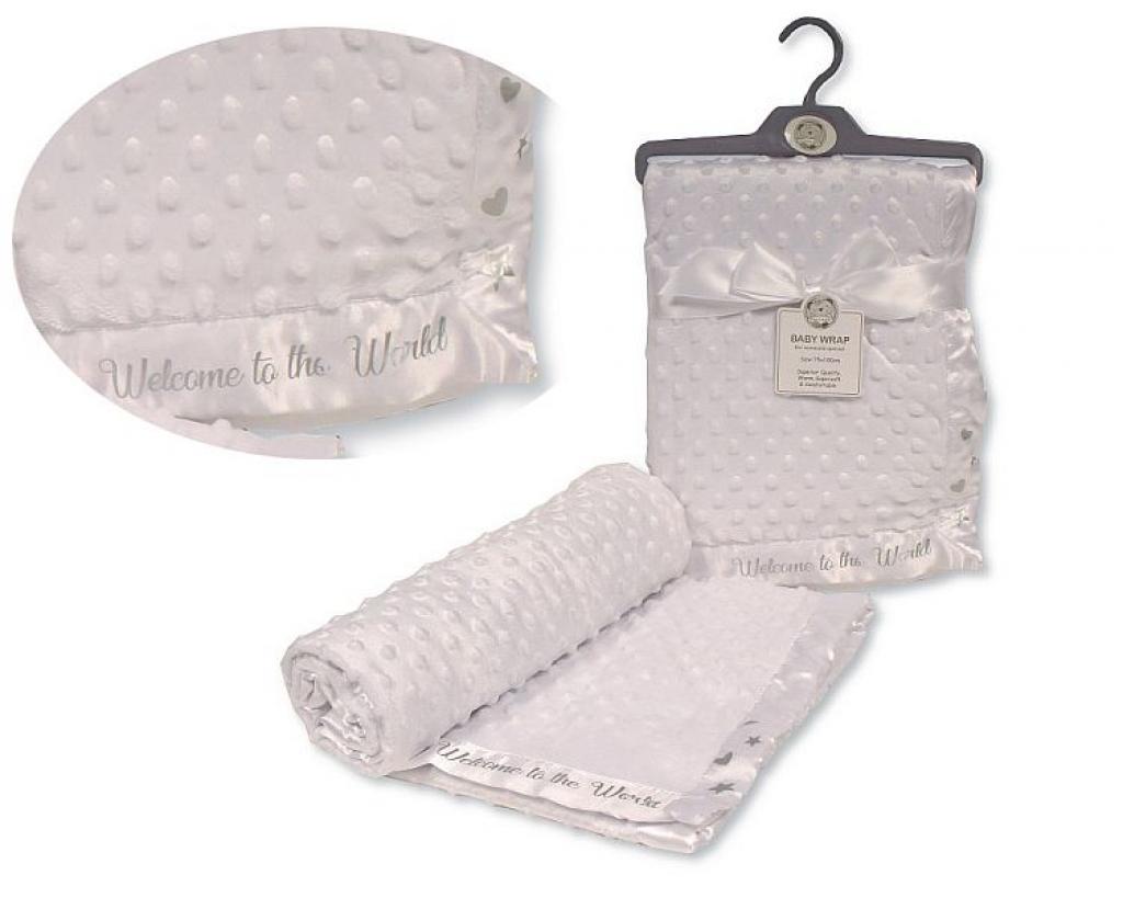 Snuggle Baby BW-112-1084 5035320110844 SB112-1084 Velour "Welcome to the World" Bubble Wrap