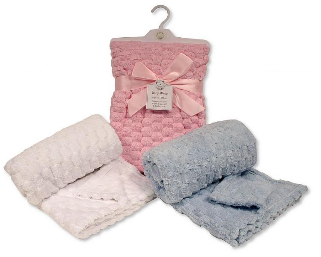 Snuggle Baby BW-112-1090 * SB112-1090 Coral Fleece Wraps (Choose Colour)