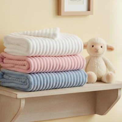 SB112-1091A  Striped Fleece Wraps  (Choose Colour)