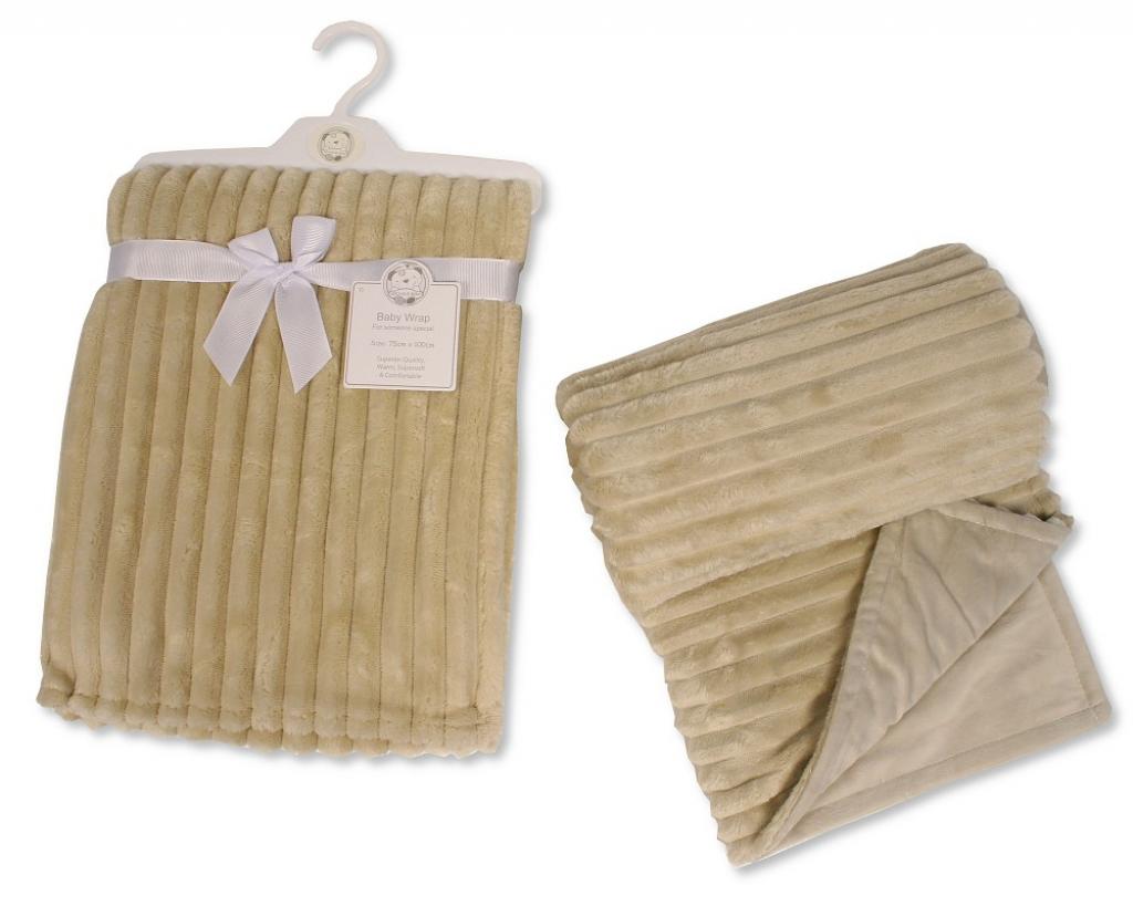 Snuggle Baby BW-112-2000 5035320220000 SB112-2000T Taupe Double Layer Striped Wrap