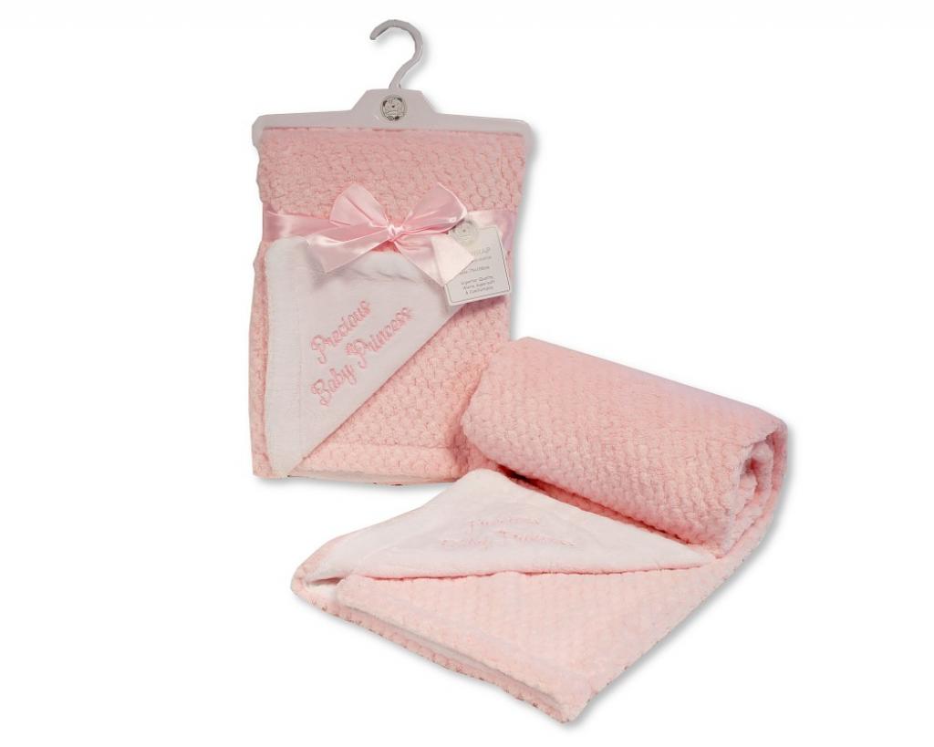 Snuggle Baby BW-112-2010P 5035320420103 SB112-2010P "Baby Princess" Layered Waffle Wrap