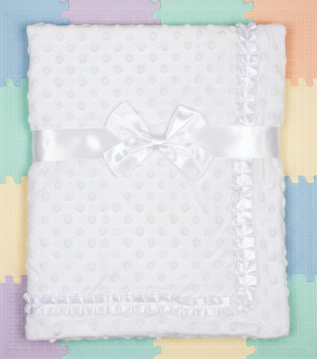 Snuggle Baby BW-112-2013W 5035320120133 SB112-2013-W White Layered Dimple and Satin Wrap