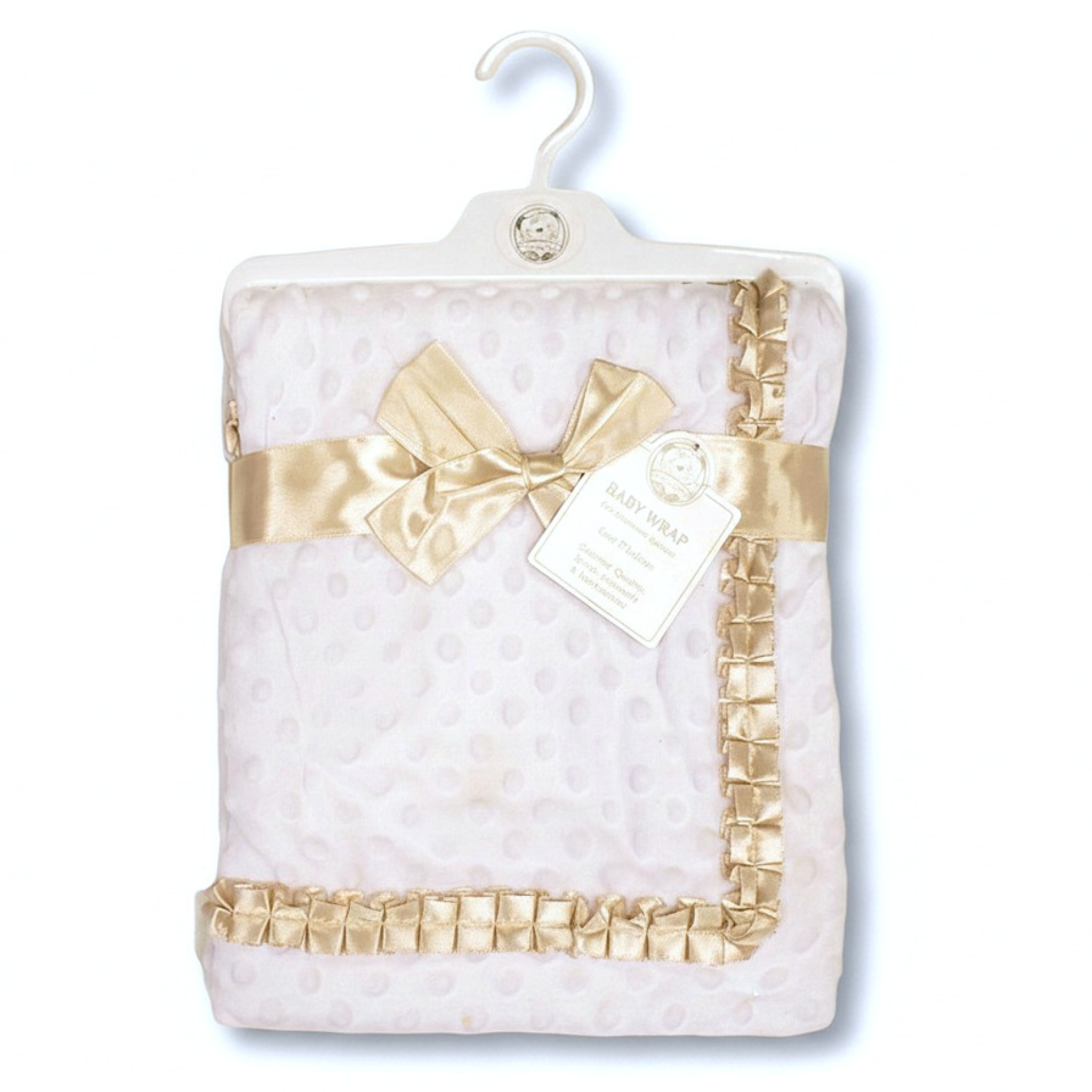 Snuggle Baby BW-112-2013T 5035320220130 SB112-2013T Taupe Layered Dimple and Satin Wrap