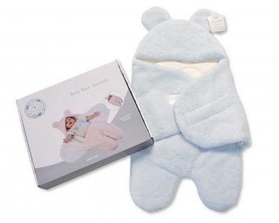 Snuggle Baby BW-112-2022P/S * SB112-2022P Pink Boxed Hooded Swaddle