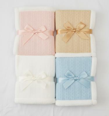 SB112-2023A  Double Layer Knit Wrap with Fur Trim  (Choose Colour)