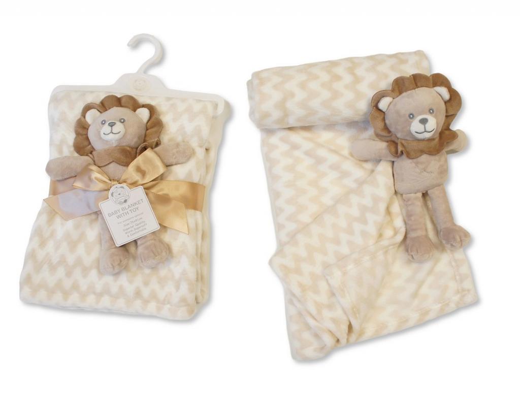 Snuggle Baby BW-112-2025 5035320220253 SB112-2025 Blanket with Lion Toy