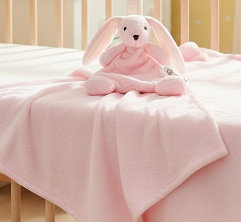 Snuggle Baby Bw-112-2043P 5035320820431 SB112-2043P Pink Bunny Rabbit  Comforter & Blanket