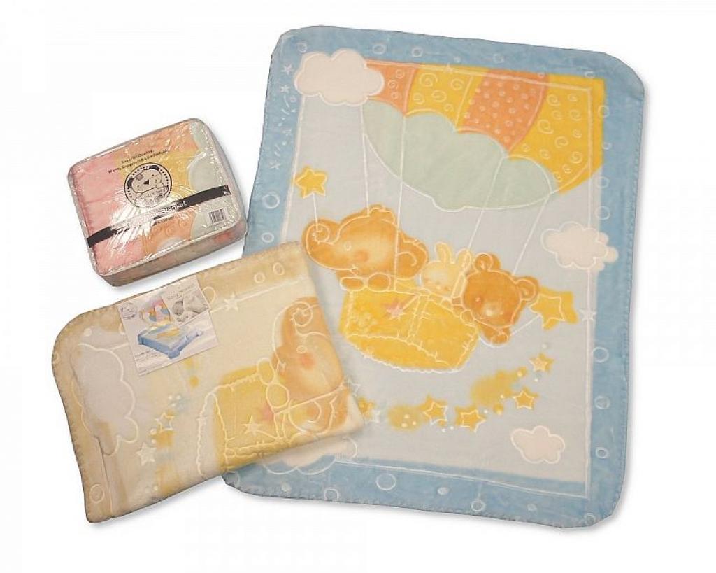 Snuggle Baby 112-710 503532024710 6 SB112-710 "Bear" Embossed Pram Blanket (choose)