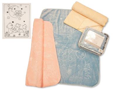 SB112-812  "Bear" Cot Blanket  (choose)